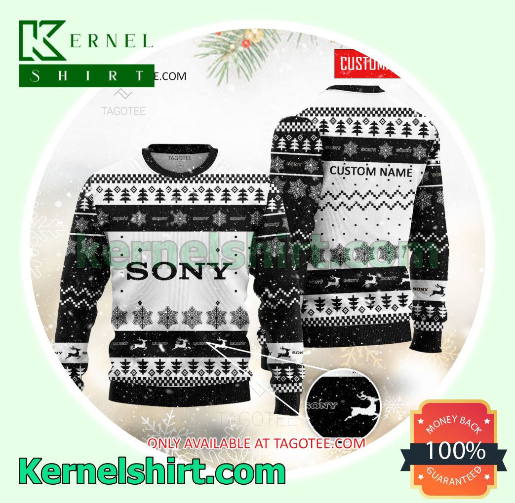 Sony Logo Custom Name Crewneck Sweatshirt