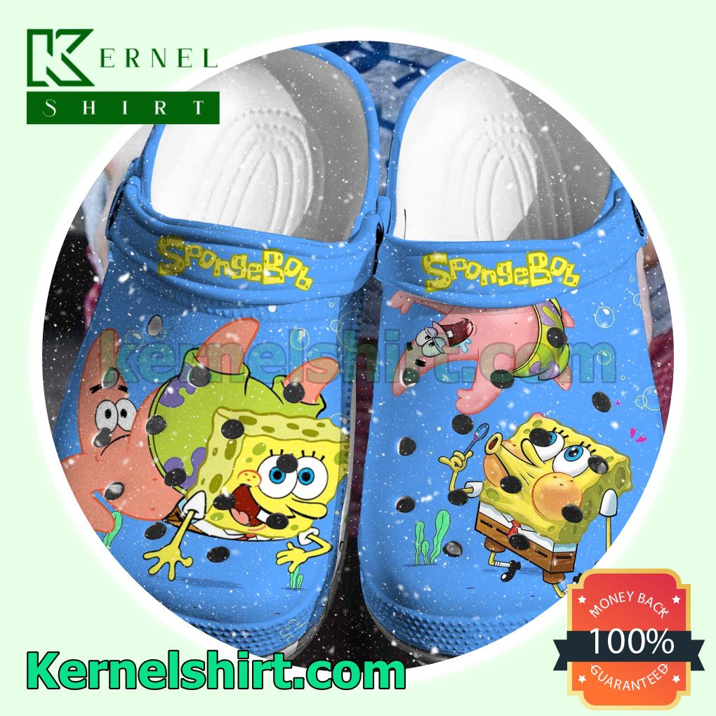 Spongebob And Patrick Blue Clogs Shoes Slippers Sandals