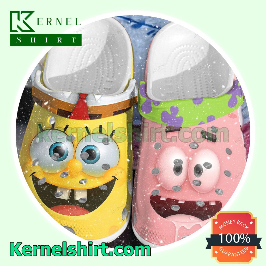 Spongebob And Patrick Full Print Clogs Shoes Slippers Sandals