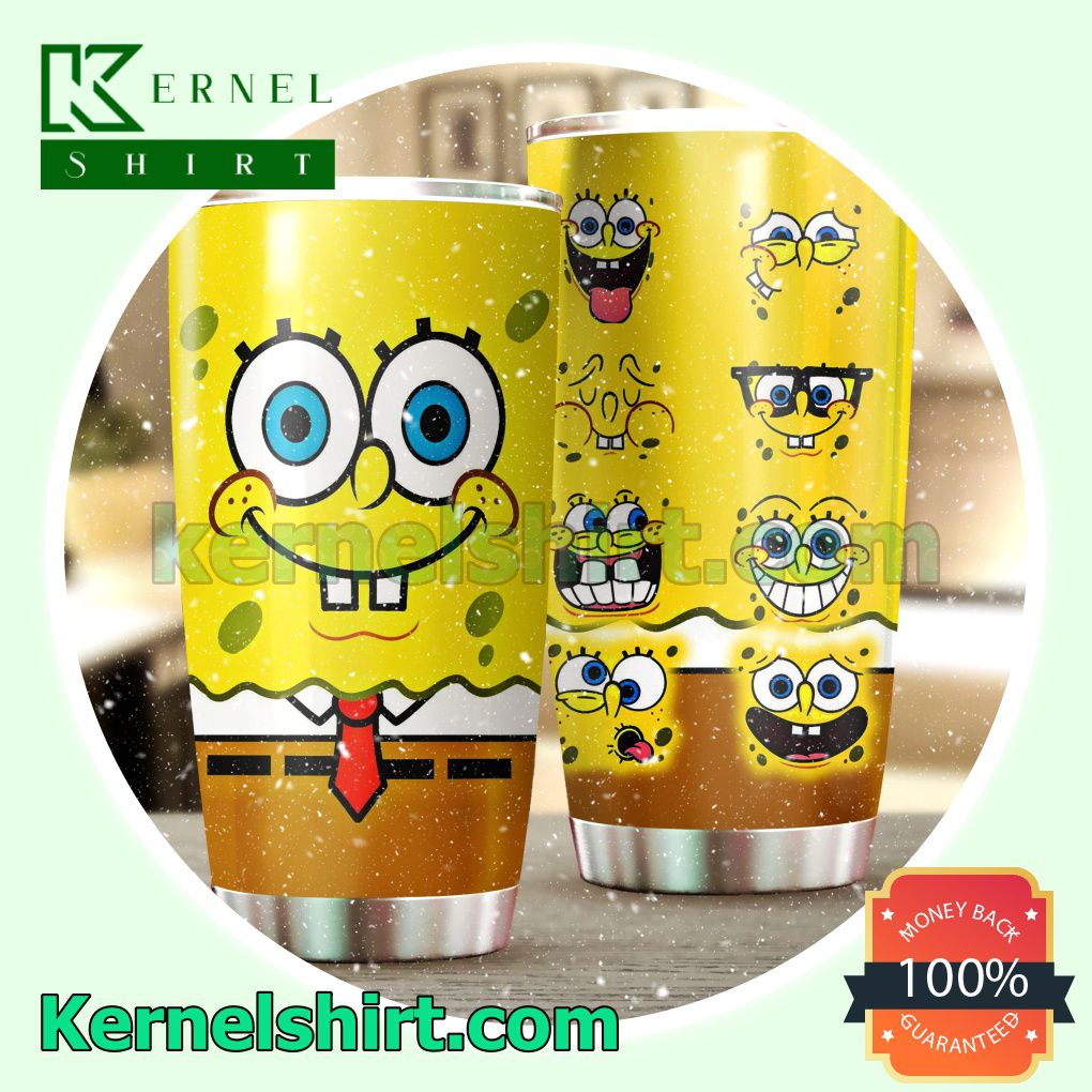 Spongebob Squarepants Face Tumbler Cup