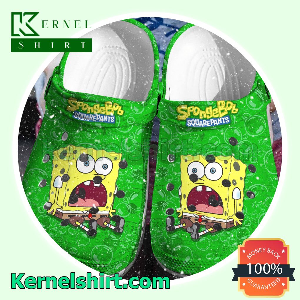 Spongebob Squarepants Green Clogs Shoes Slippers Sandals