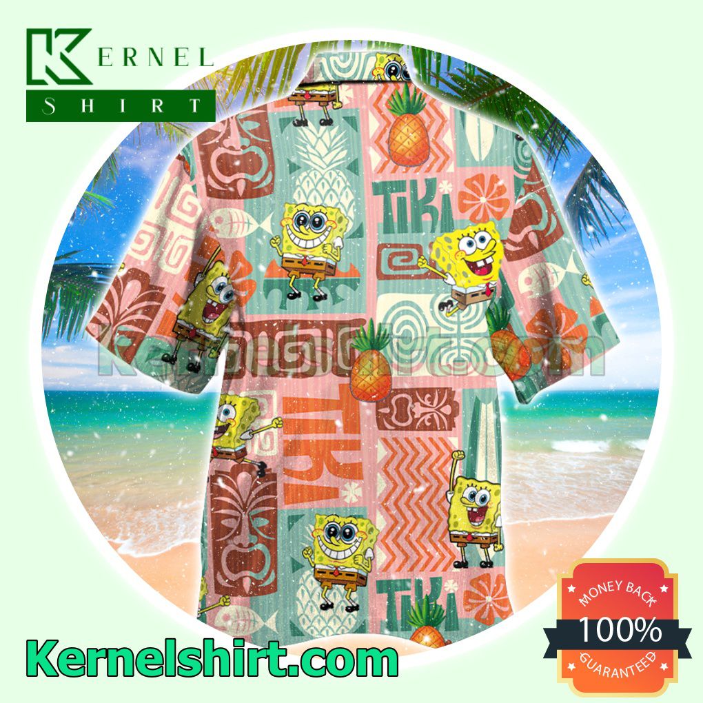 Spongebob Squarepants Pineapple Summer Short Sleeve Shirt a