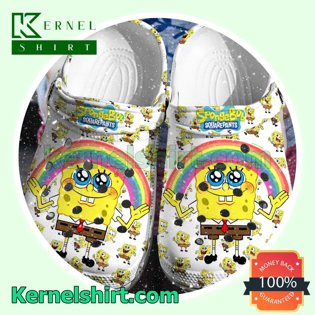 Spongebob Squarepants Rainbow Clogs Shoes Slippers Sandals