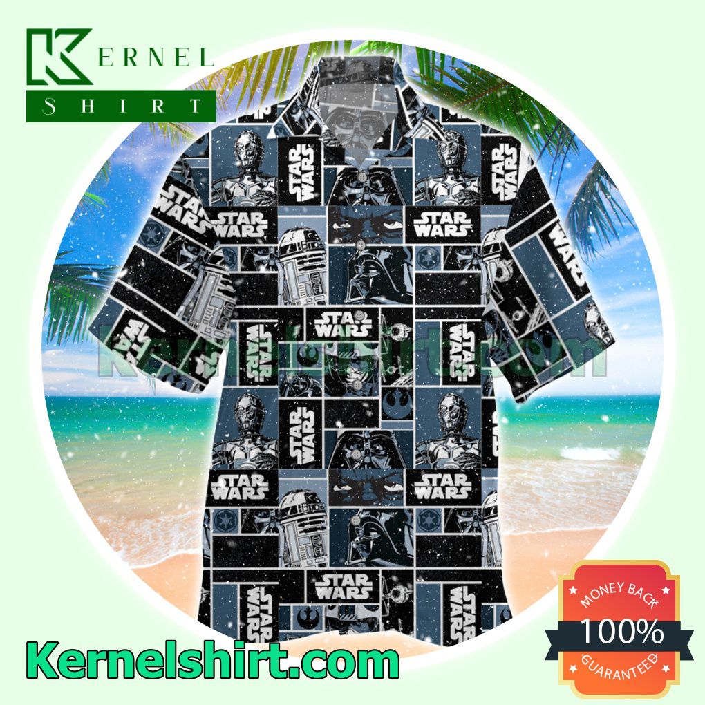 Star Wars Collage Summer Short Sleeve Shirt