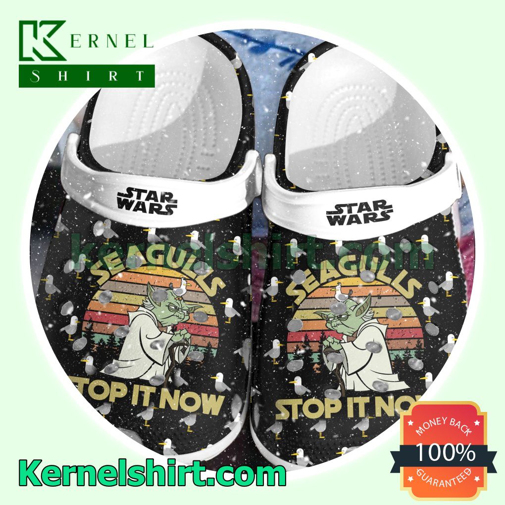 Star Wars Yoda Seagulls Stop It Clogs Shoes Slippers Sandals