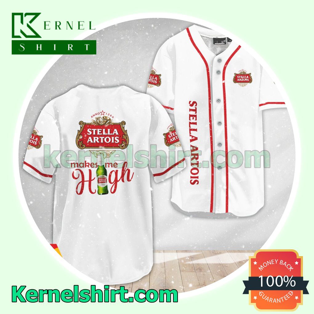 Stella Artois Make Me High Custom Baseball Jersey