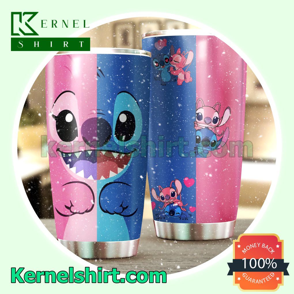 Stitch And Angel Tumbler Cup