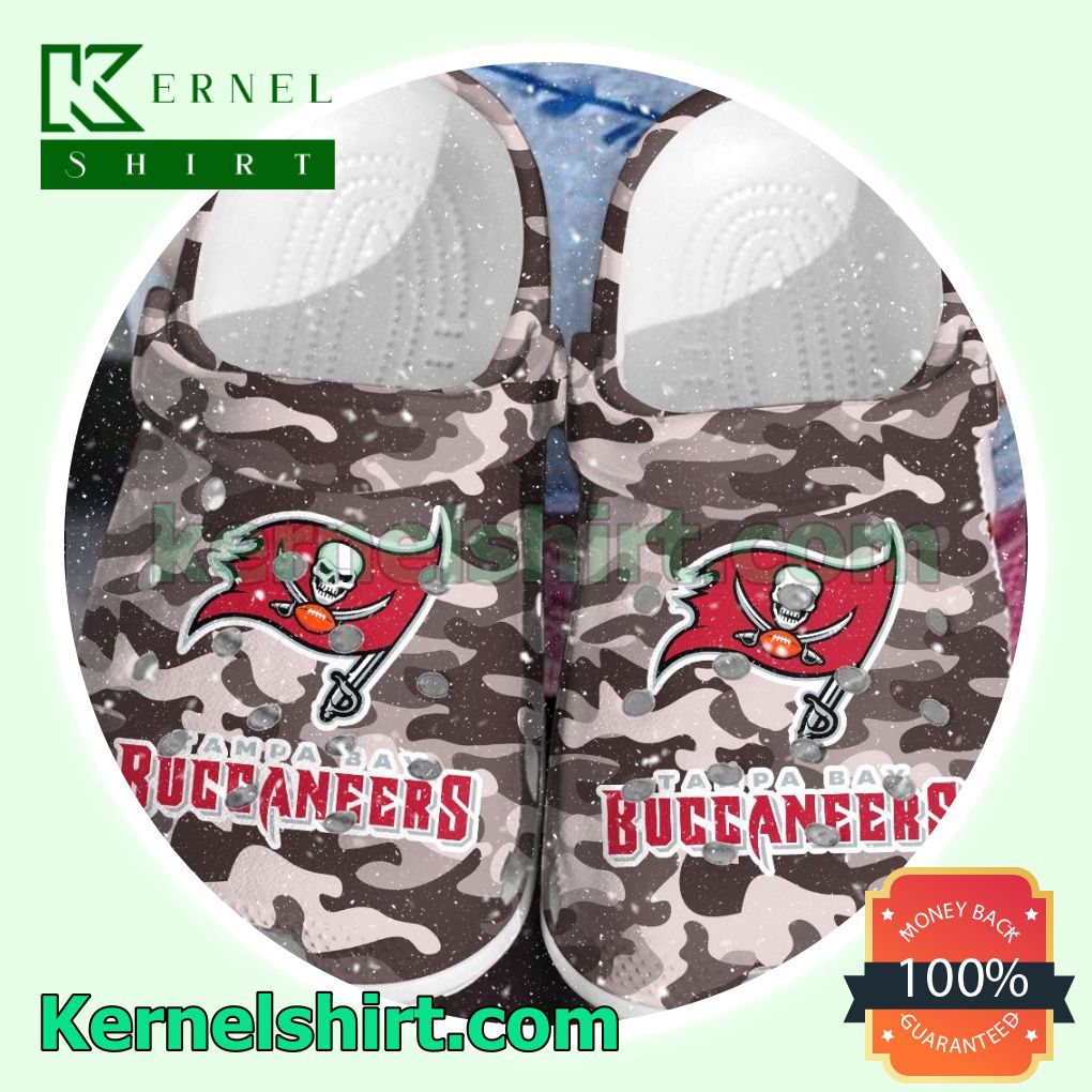 Tampa Bay Buccaneers Camouflage Clogs Shoes Slippers Sandals