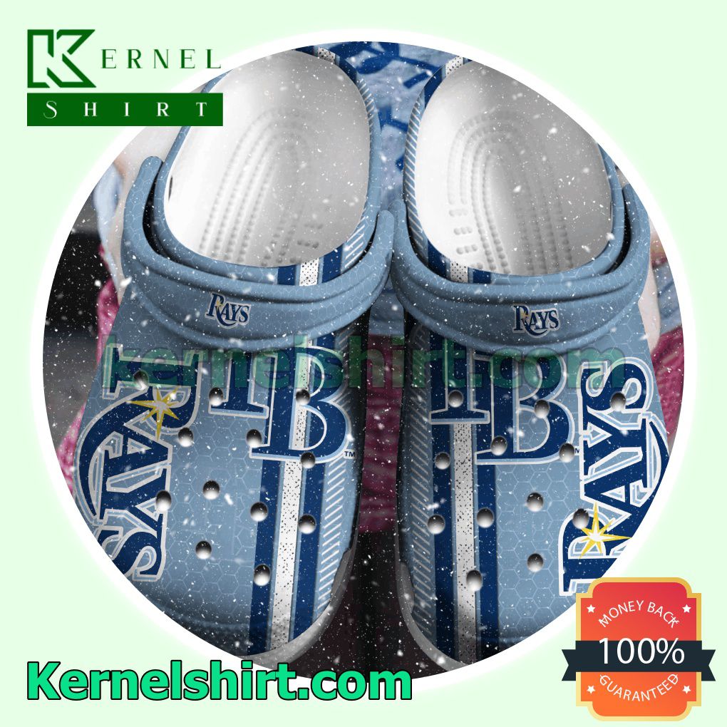 Tampa Bay Rays Metal Pattern Clogs Shoes Slippers Sandals