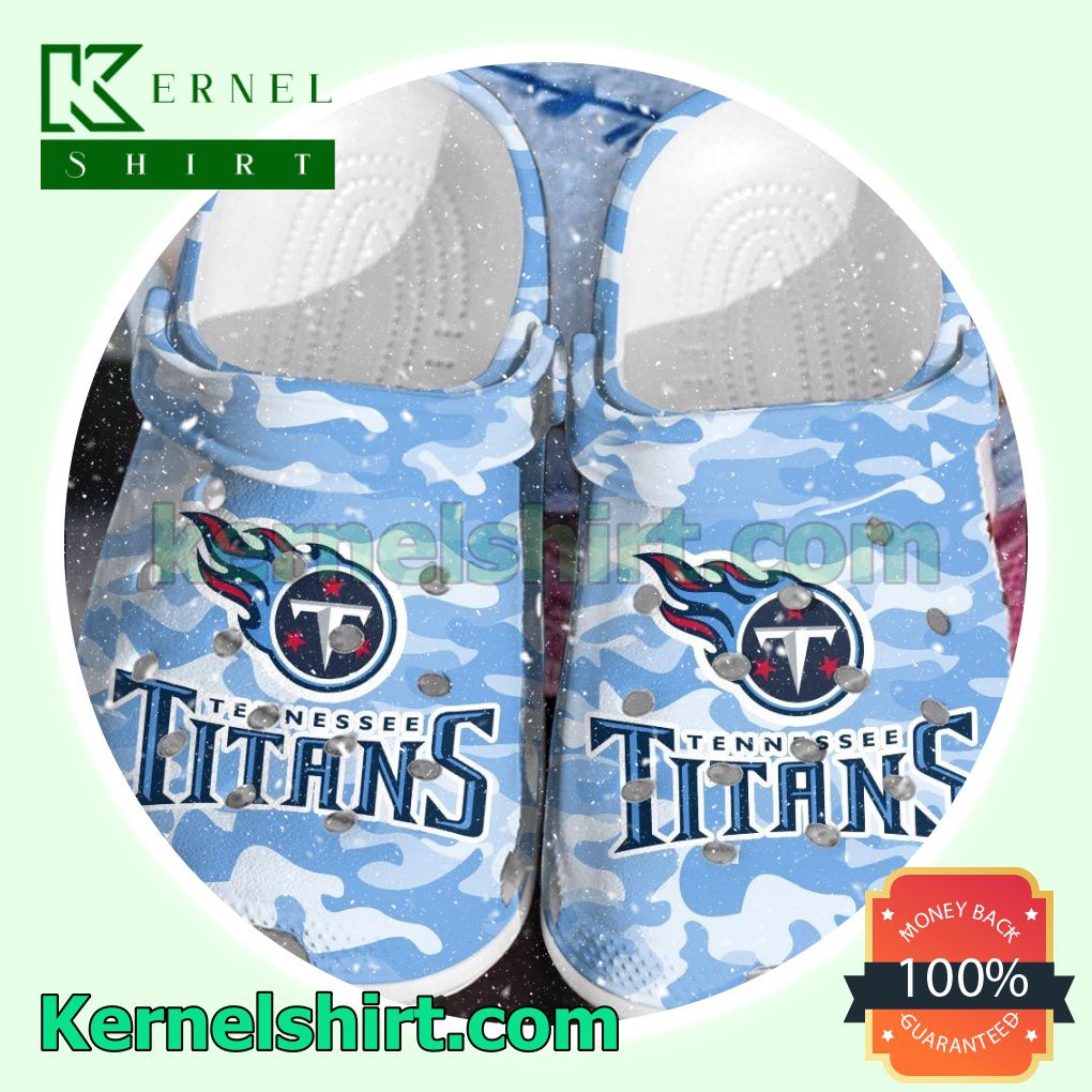 Tennessee Titans Blue Camouflage Clogs Shoes Slippers Sandals