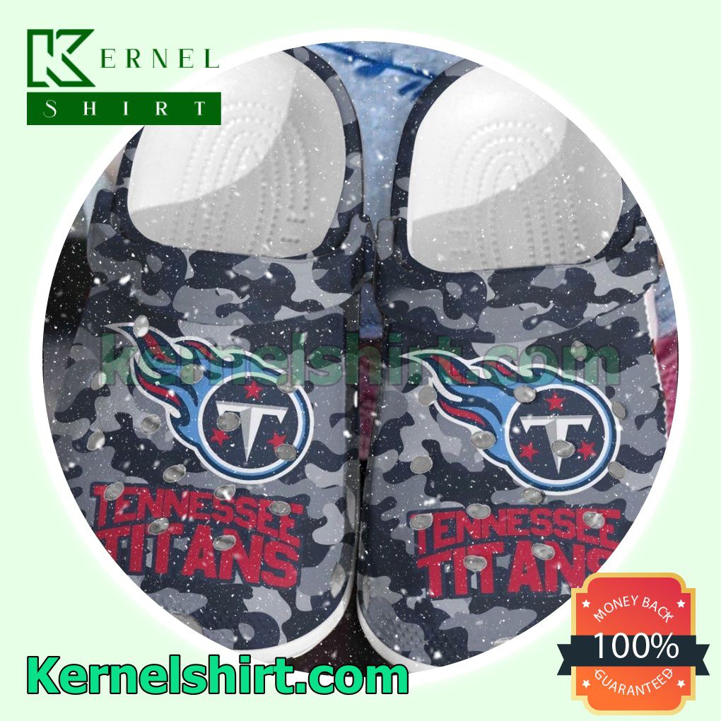 Tennessee Titans Camouflage Clogs Shoes Slippers Sandals
