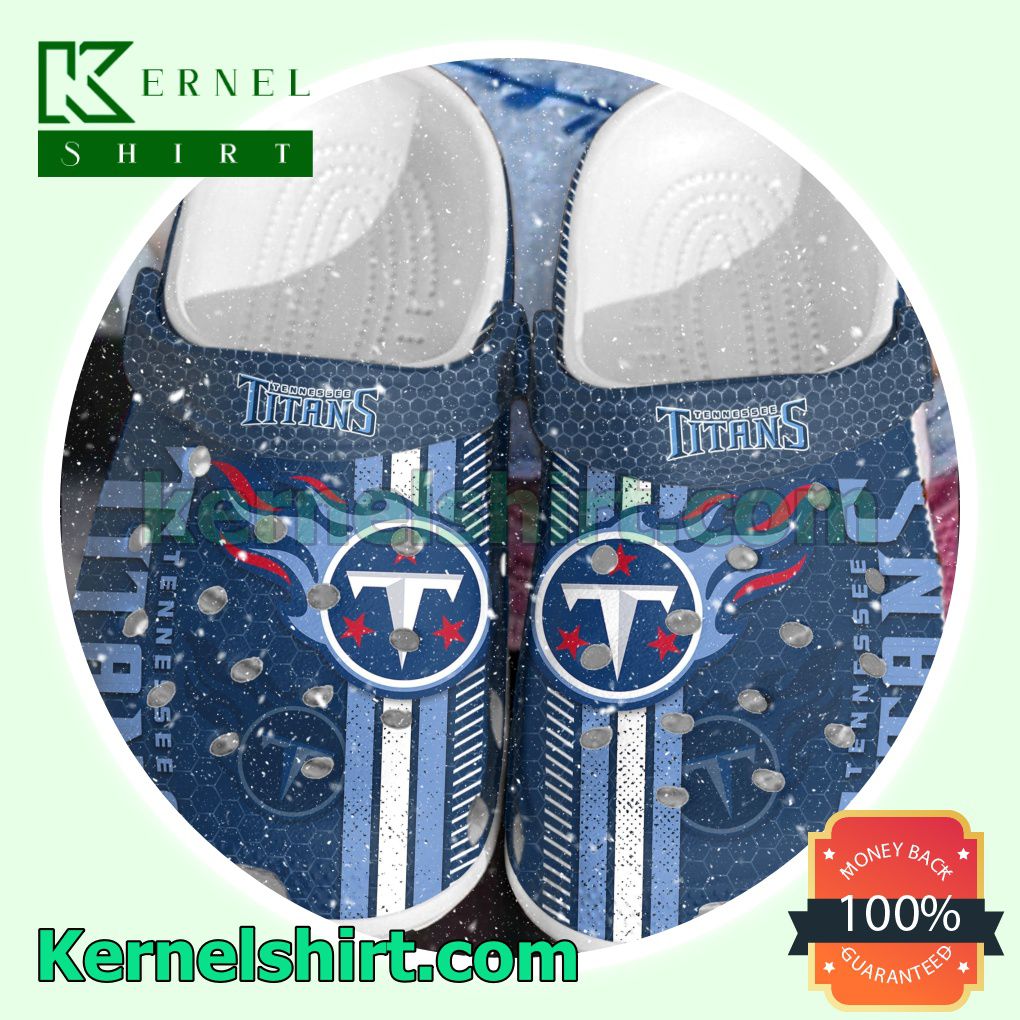 Tennessee Titans Hive Pattern Clogs Shoes Slippers Sandals