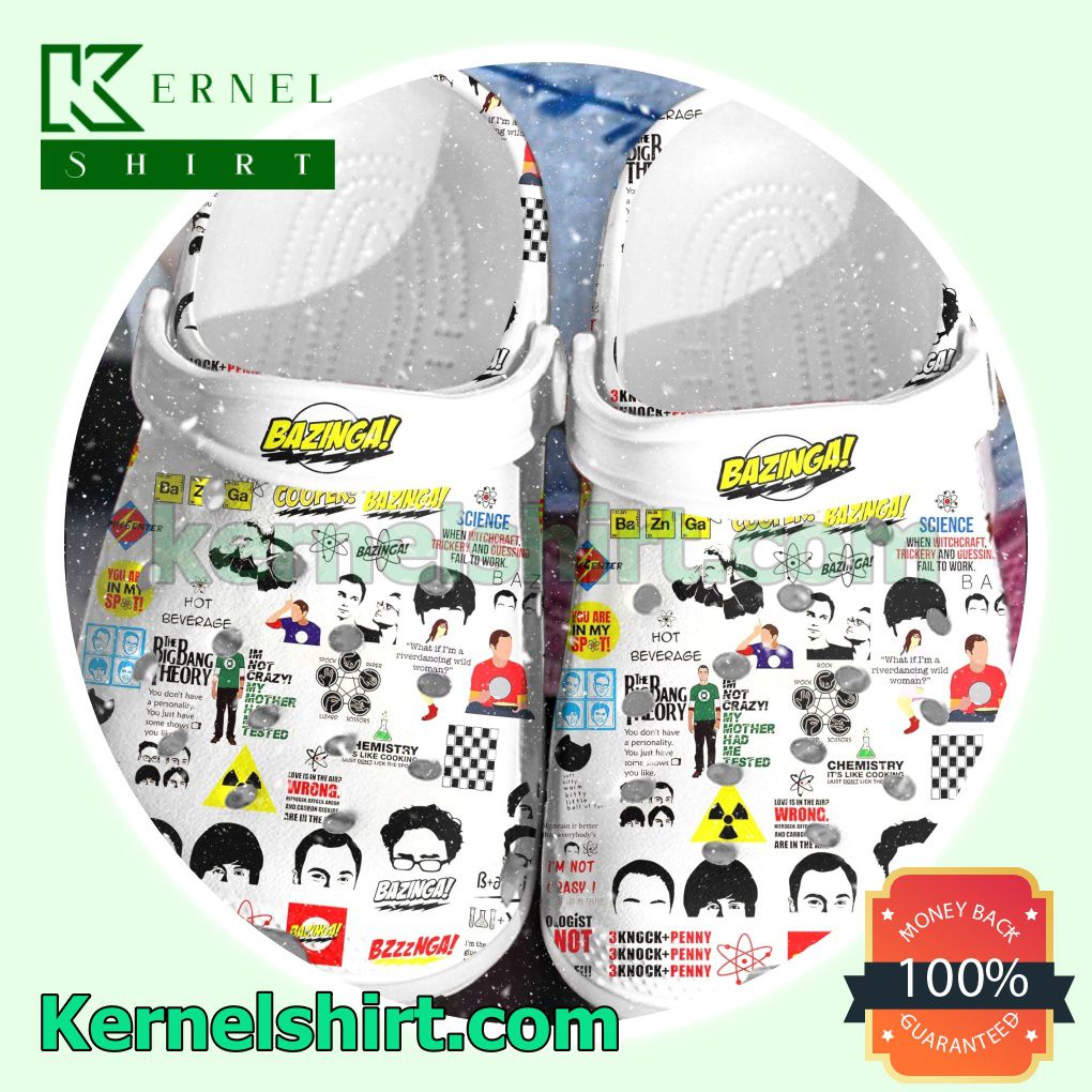 The Big Bang Theory Bazinga Movie Clogs Shoes Slippers Sandals