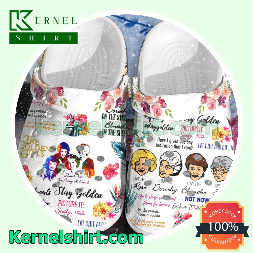 The Golden Girls Thank You For Being A Friend Clogs Shoes Slippers Sandals