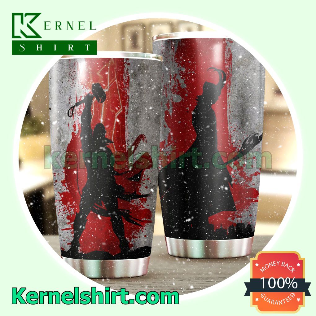 Thor Loki Blood Stain Tumbler Cup