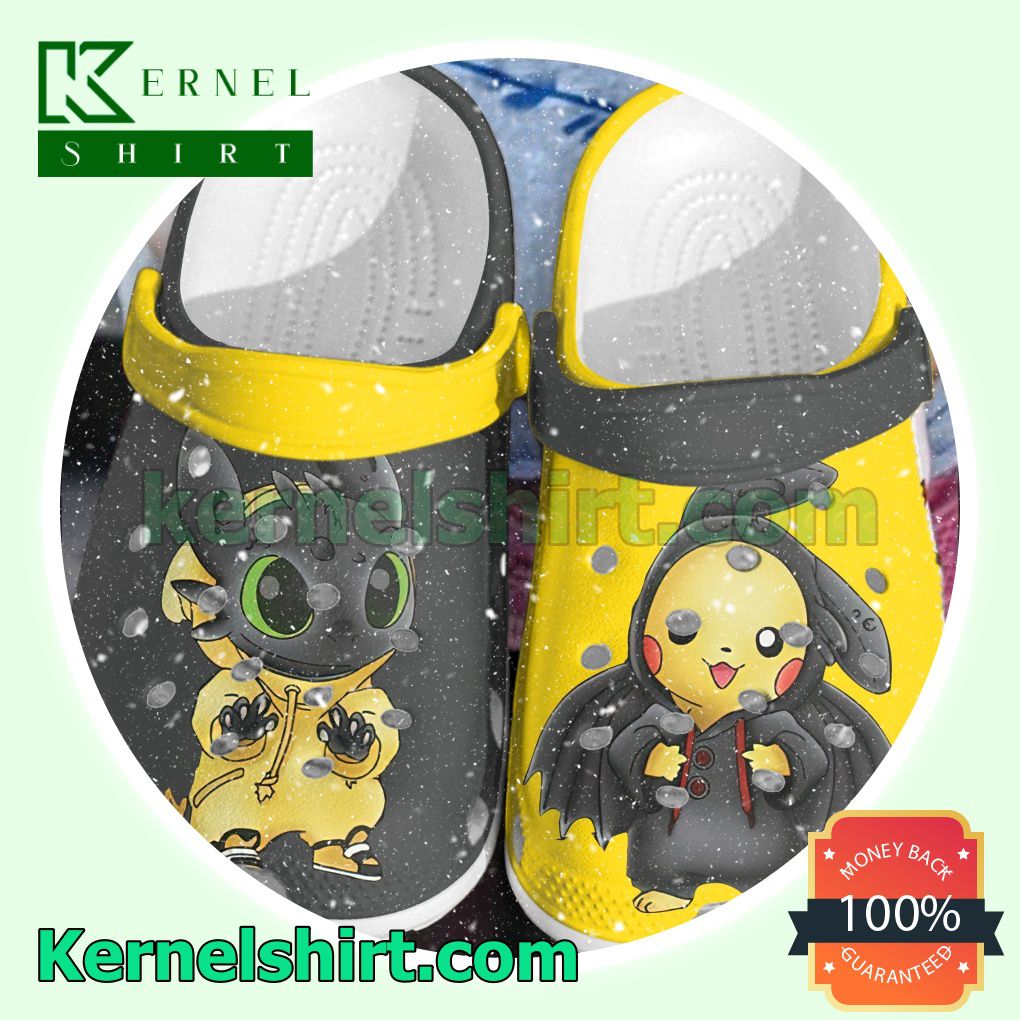 Toothless And Pikachu Costume Clogs Shoes Slippers Sandals