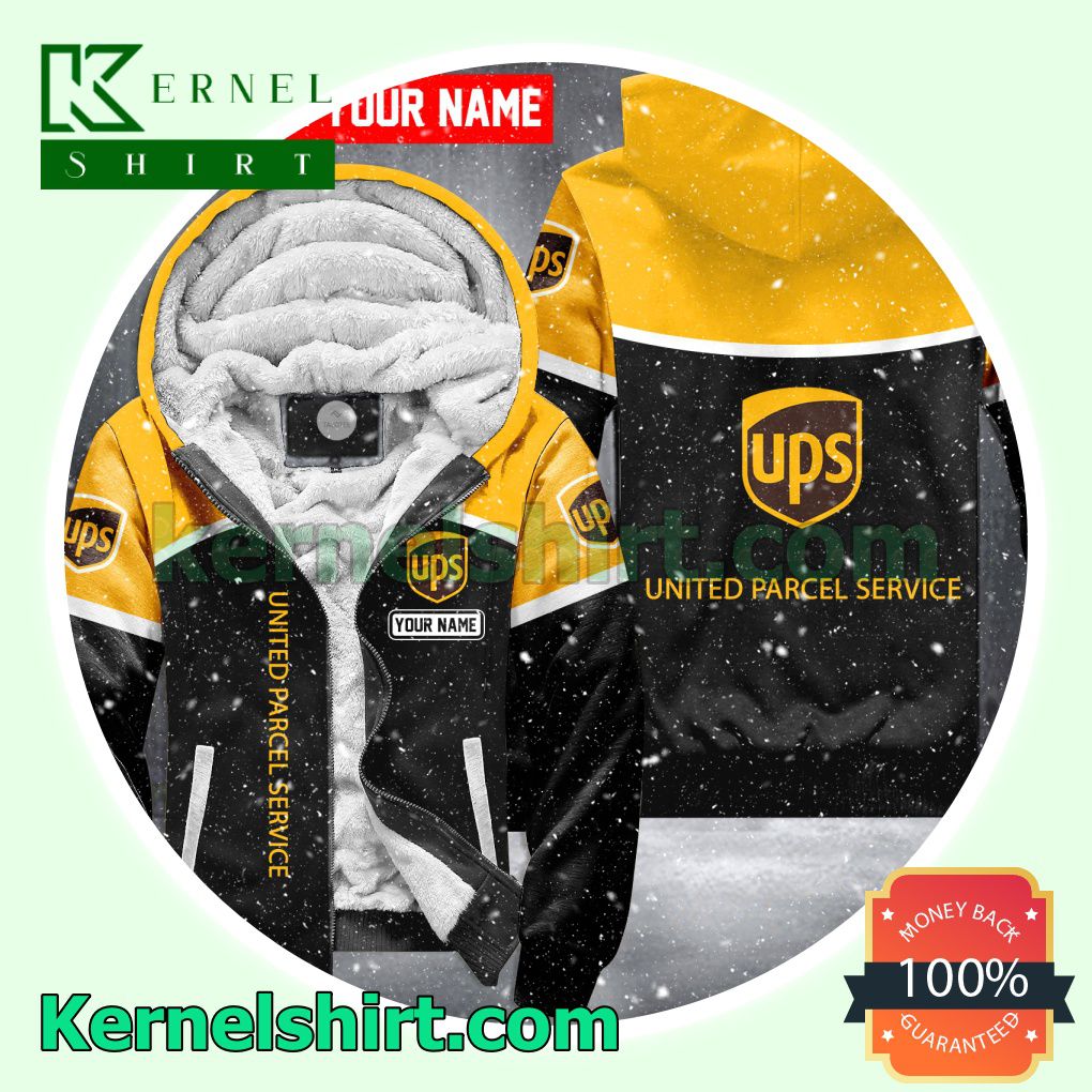 UPS Brand Fleece Hoodie Jacket