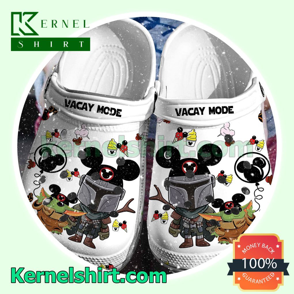 Vacay Mode Baby Yoda The Mandalorian Clogs Shoes Slippers Sandals