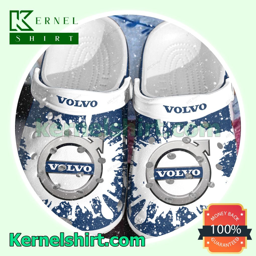 Volvo Logo Color Splash Clogs Shoes Slippers Sandals