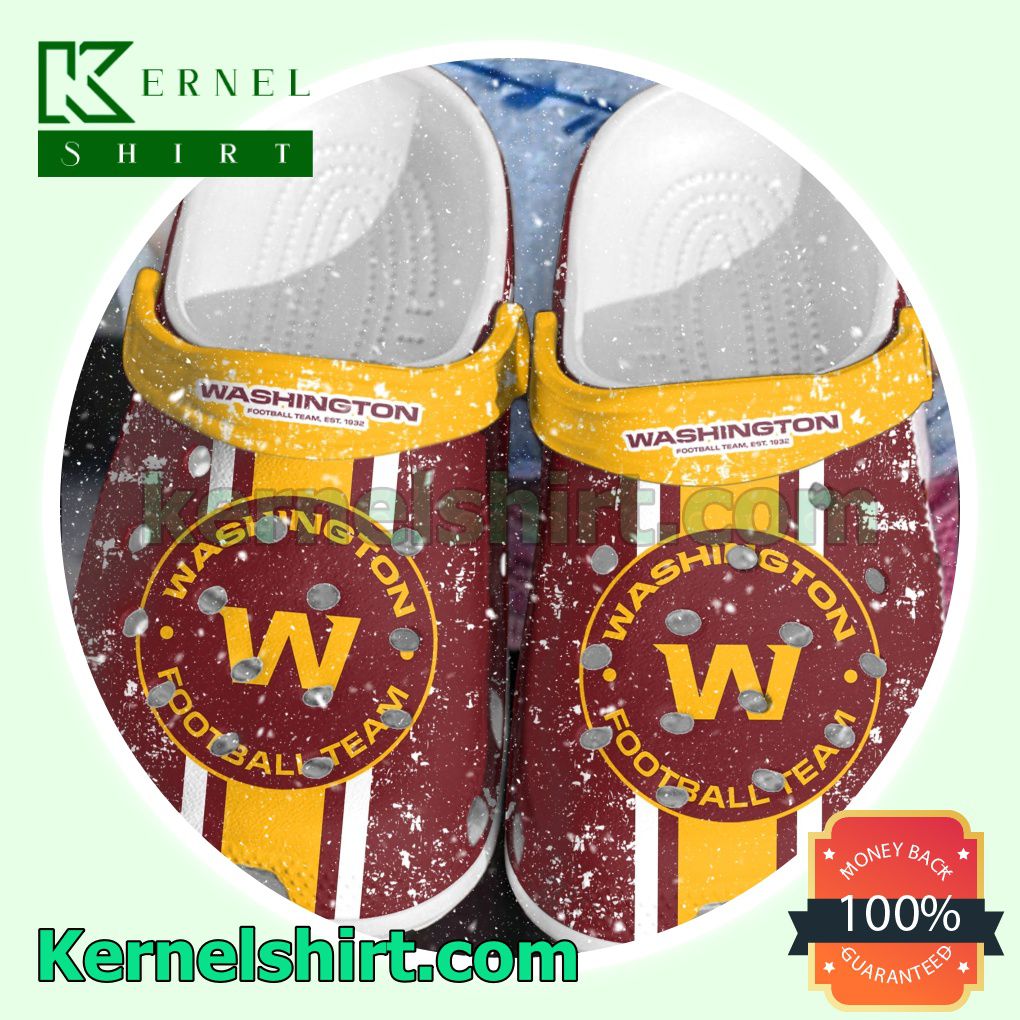 Washington Football Team Clogs Shoes Slippers Sandals