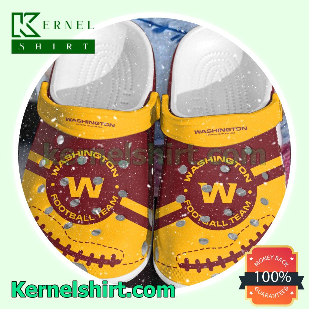 Washington Football Team Logo Clogs Shoes Slippers Sandals