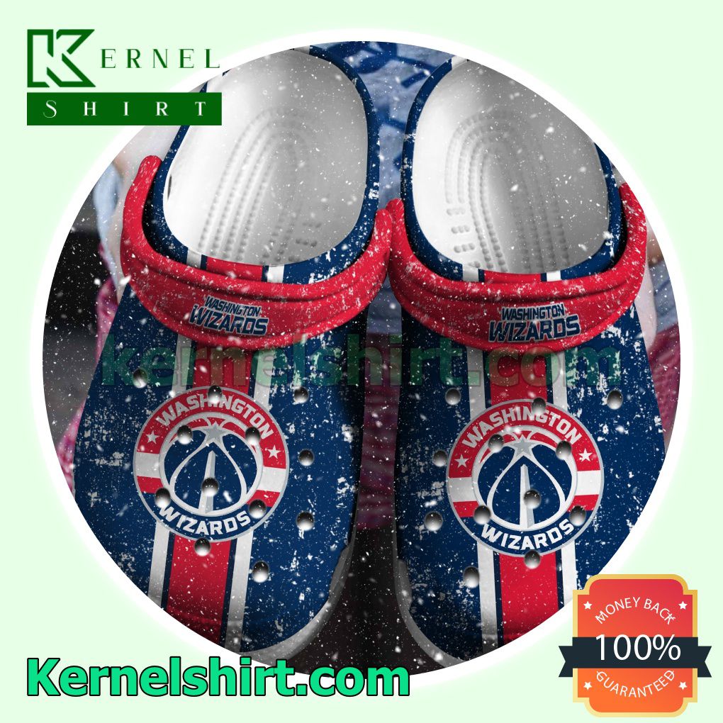 Washington Wizards Logo Basketball Team Clogs Shoes Slippers Sandals