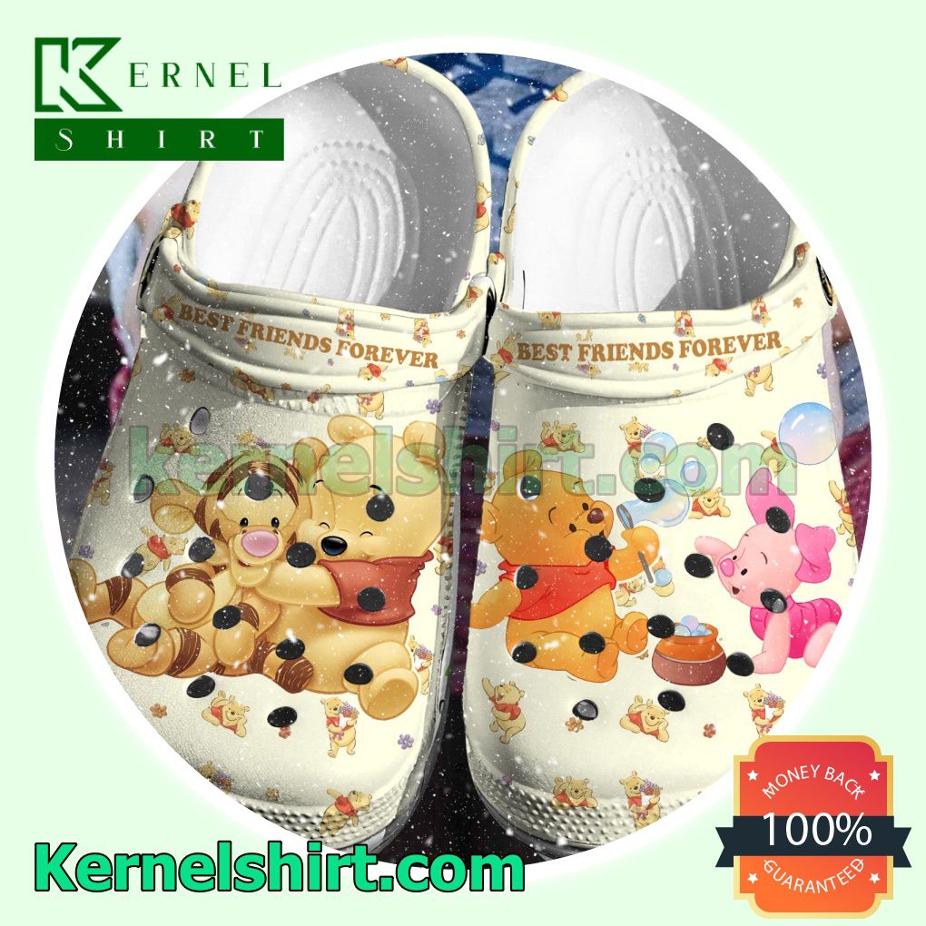 Winnie The Pooh Best Friends Forever Clogs Shoes Slippers Sandals