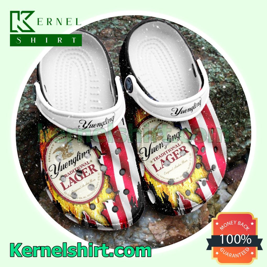 Yuengling American Flag Clogs Shoes Slippers Sandals