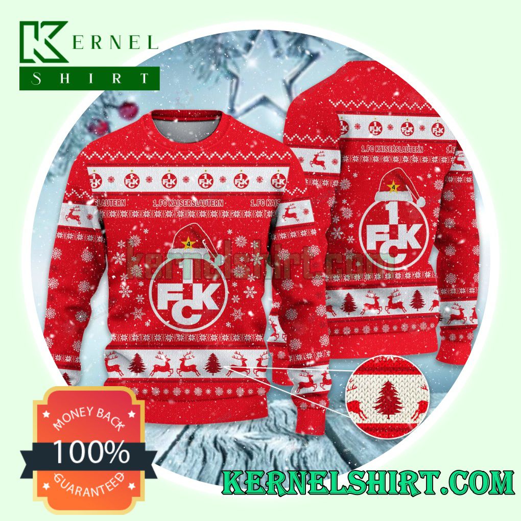 1. FC Kaiserslautern Club Snowflake Xmas Knit Sweaters