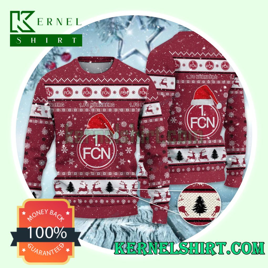 1. FC Nurnberg Club Snowflake Xmas Knit Sweaters