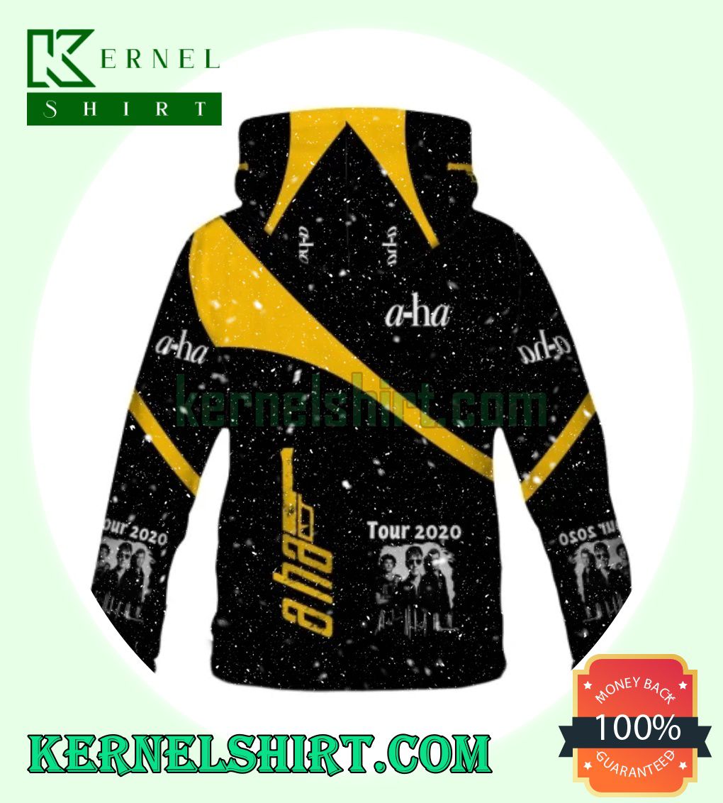 A-ha Tour 2020 Black And Yellow Hooded Sweatshirts a