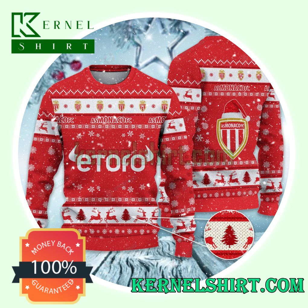 AS Monaco Club Snowflake Xmas Knit Sweaters