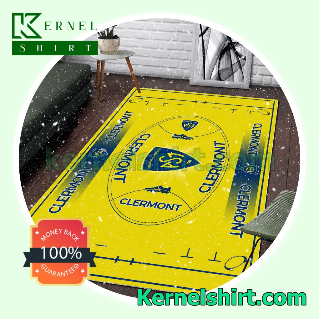 ASM Clermont Auvergne Fan Rectangle Rug a