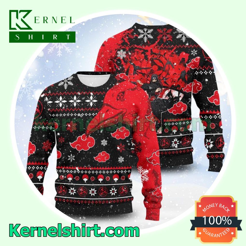 Akatsuki Naruto Anime Xmas Knitted Sweaters