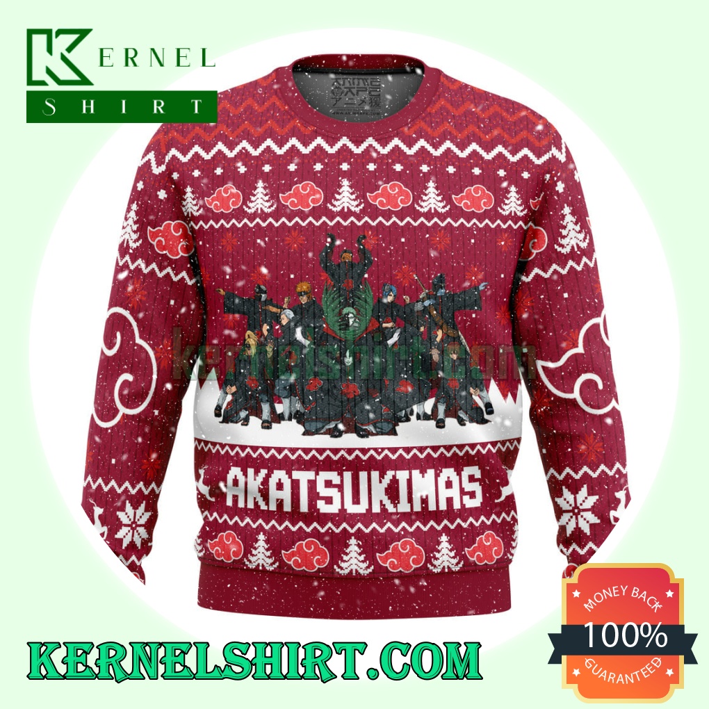 Akatsukimas Akatsuki Knitting Christmas Sweatshirts