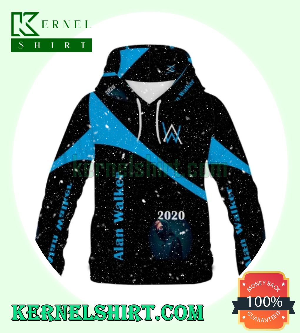 Alan Walker 2020 Black And Blue Hooded Sweatshirts