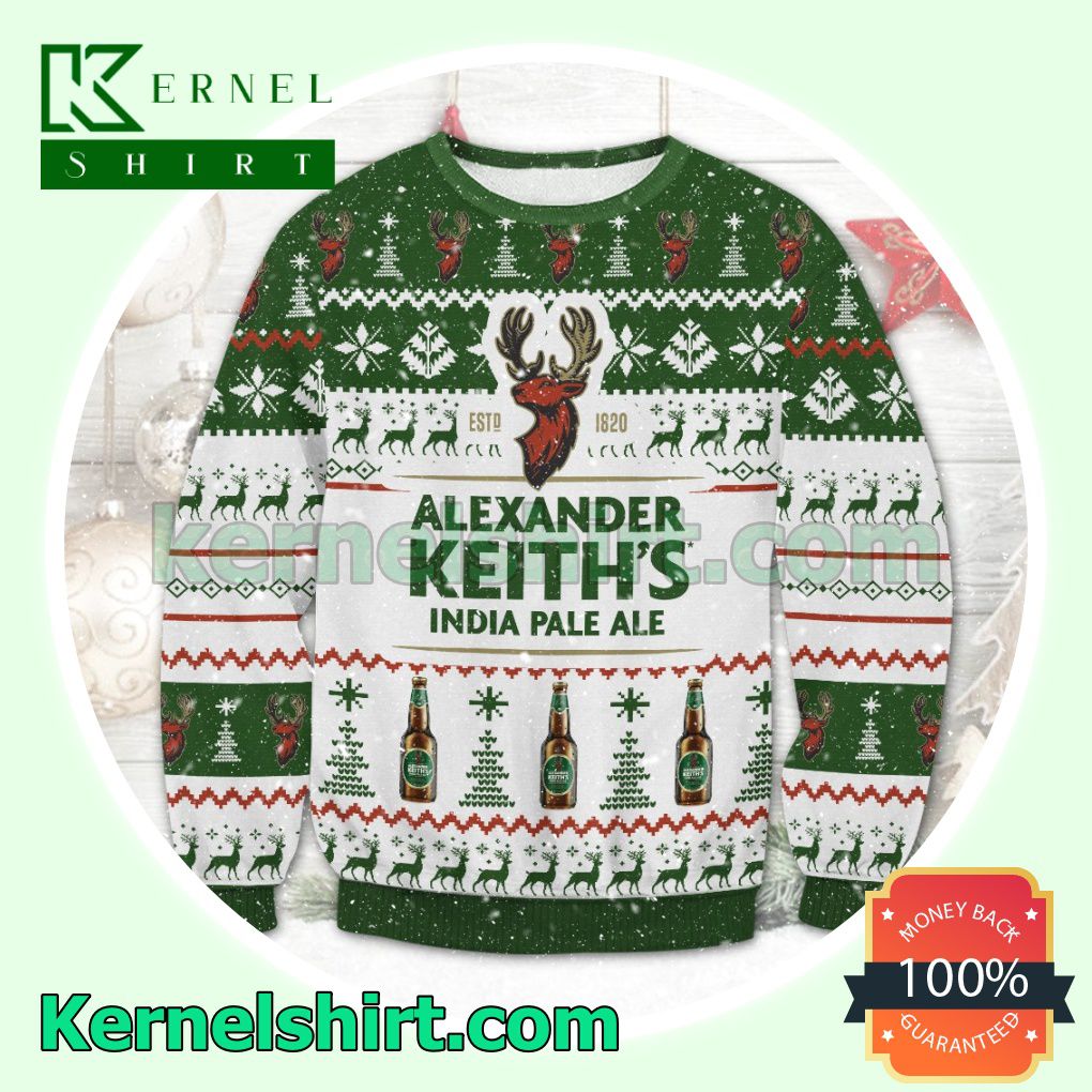 Alexander Keith's Beer Knitted Christmas Sweatshirts