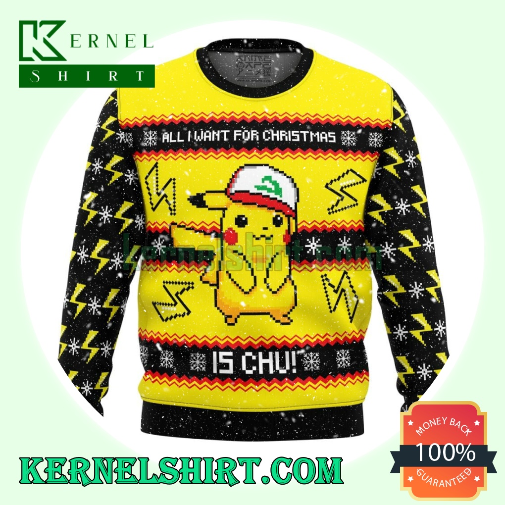 All I Want For Christmas Is Chu! Knitting Christmas Sweatshirts