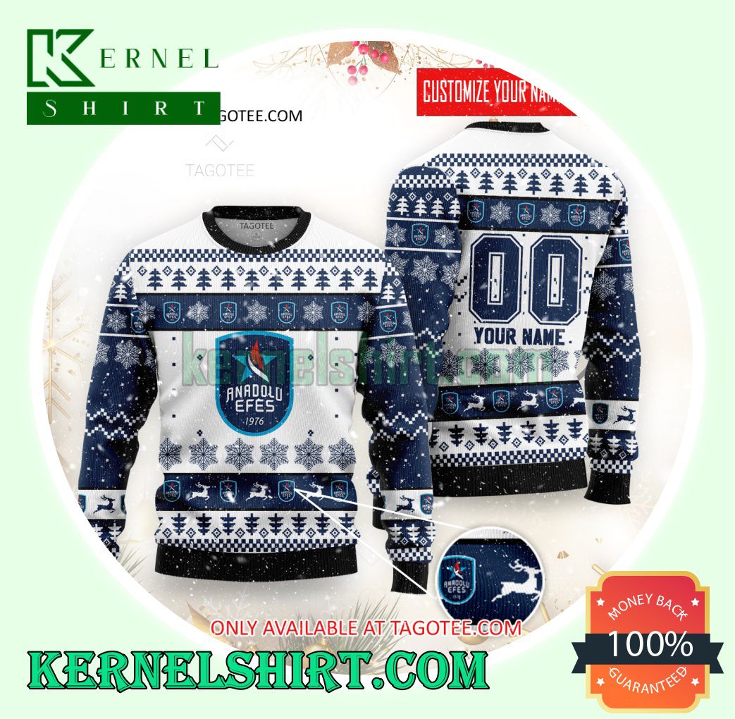 Anadolu Efes Logo Xmas Knit Sweaters