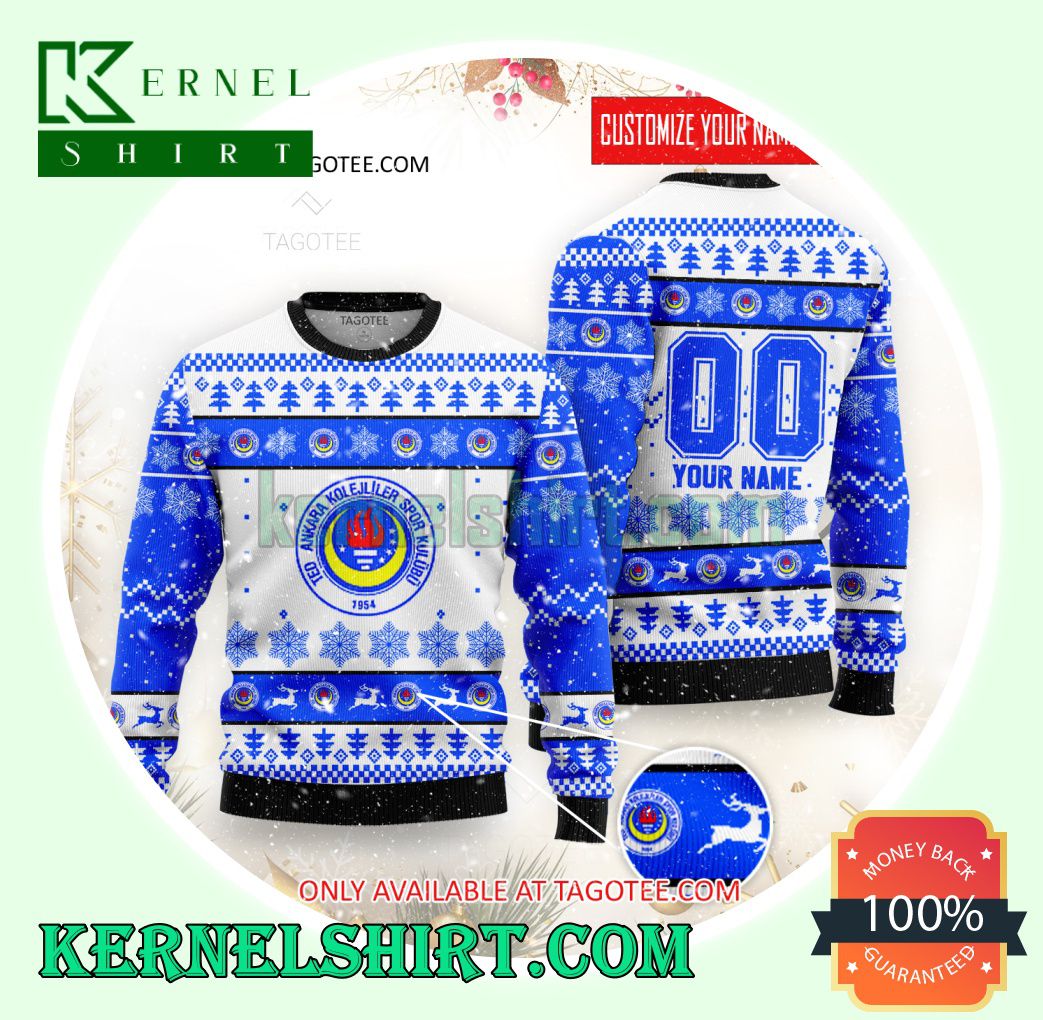 Ankara Kolejliler Logo Xmas Knit Sweaters