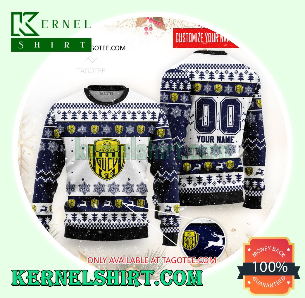 Ankaragucu Mamak Logo Xmas Knit Sweaters