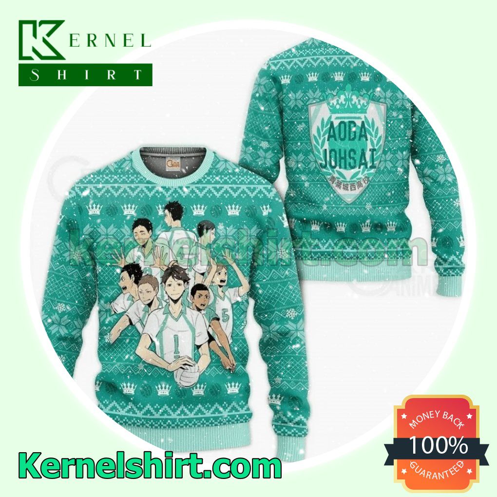 Aoba Johsai Haikyuu Manga Anime Knitted Christmas Jumper