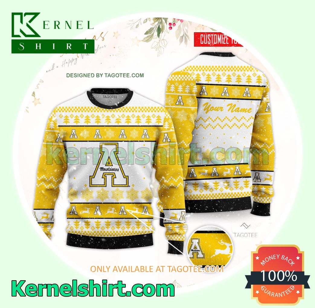 Appalachian State University Logo Xmas Knit Jumper Sweaters