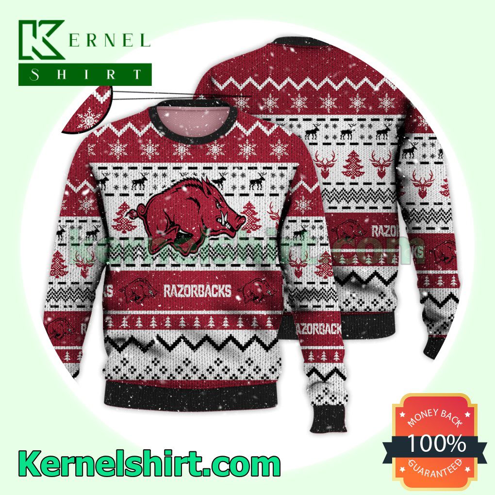 Arkansas Razorbacks NCAA Funny Knitted Christmas Jumper