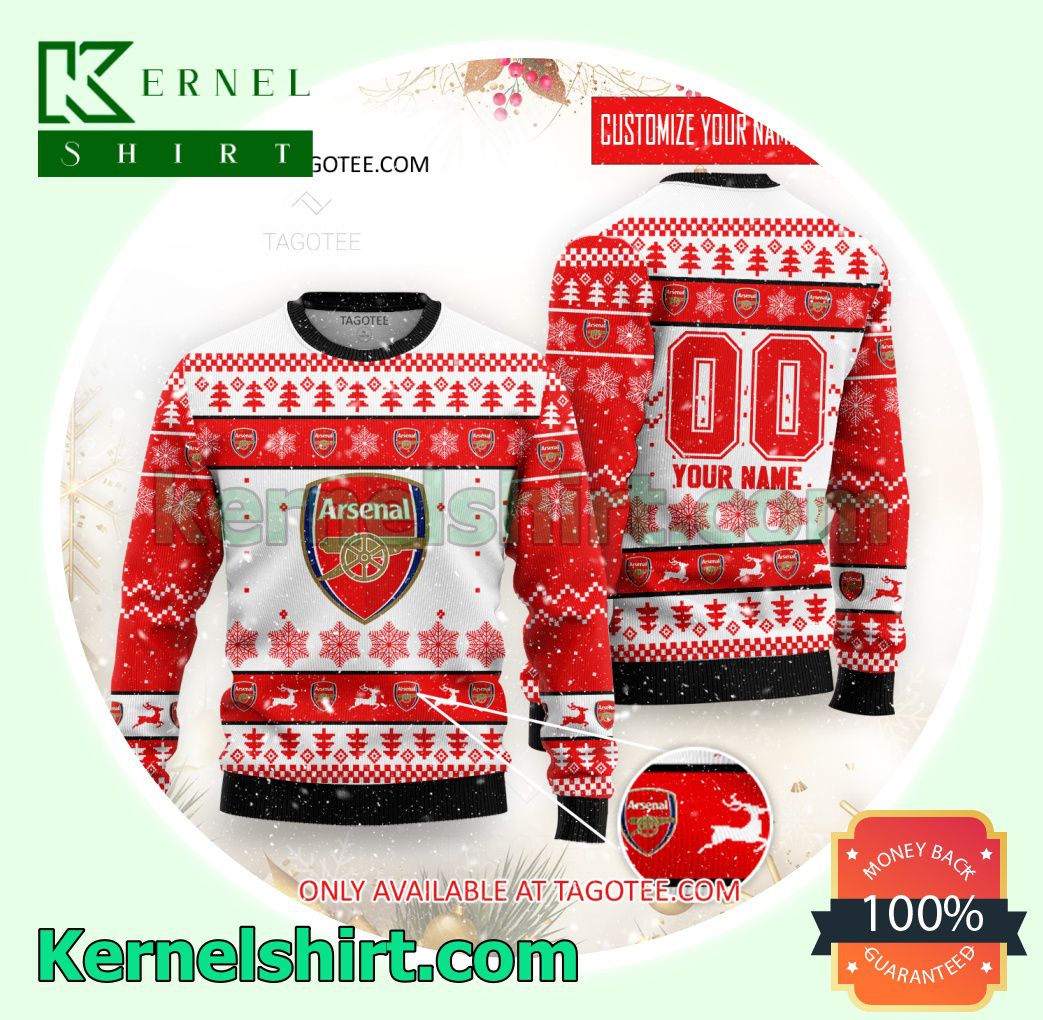 Arsenal Logo Xmas Knit Sweaters