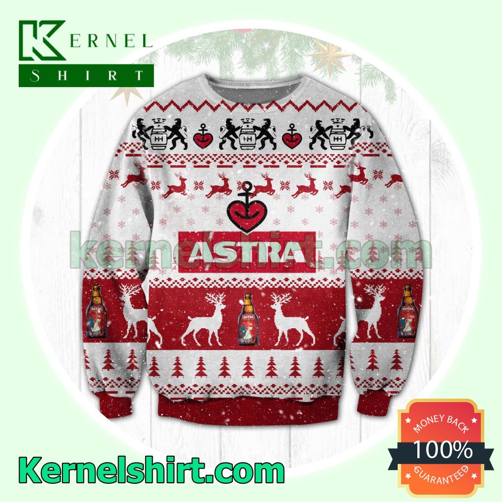 Astra Bier Beer Logo Knitted Christmas Sweatshirts