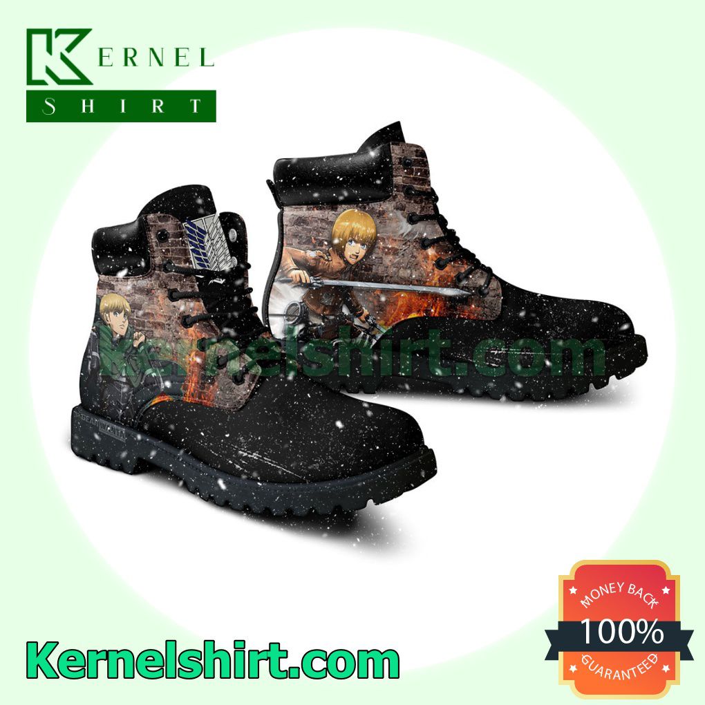 Attack On Titan Armin Arlert Winter Leather Boots a