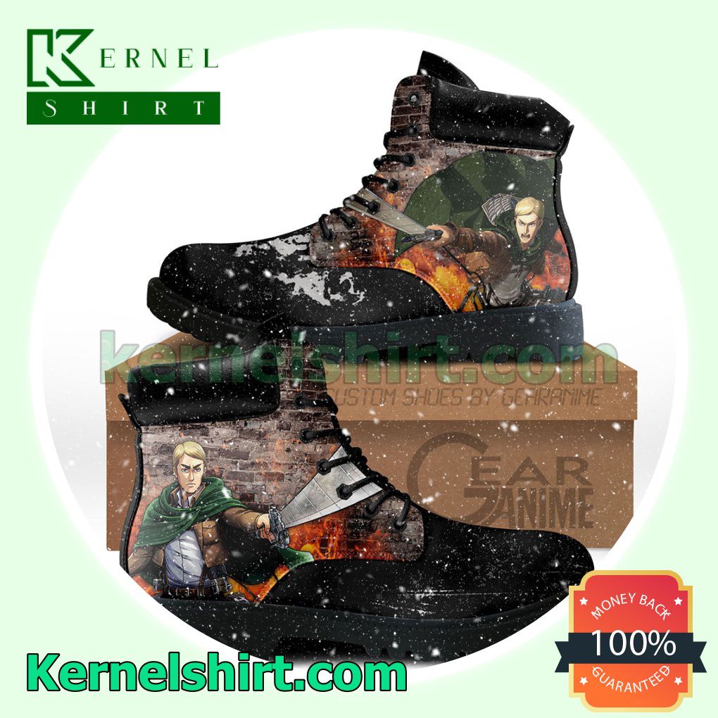 Attack On Titan Erwin Smith Winter Leather Boots