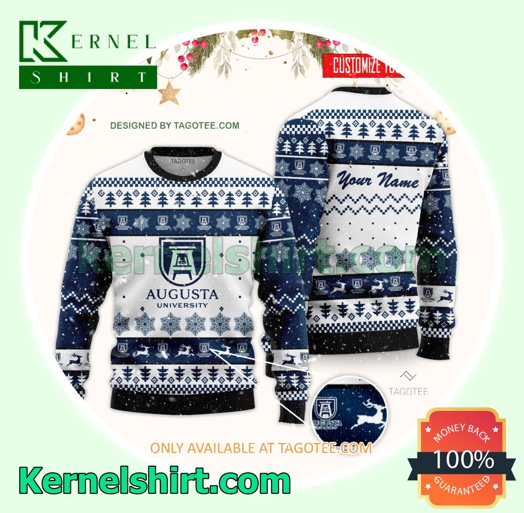 Augusta University Logo Xmas Knit Jumper Sweaters