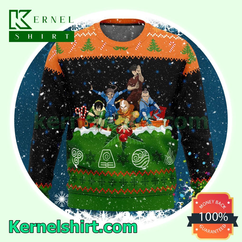 Avatar The Last Airbender On The Chimney Top Xmas Knitted Sweaters